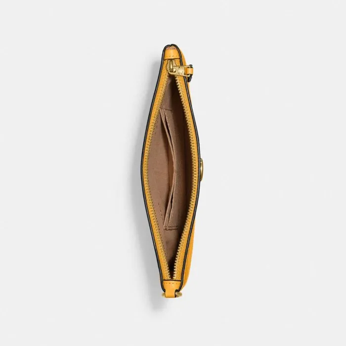 Women Small Wristlet Brassbuttercup Coach Wristlets