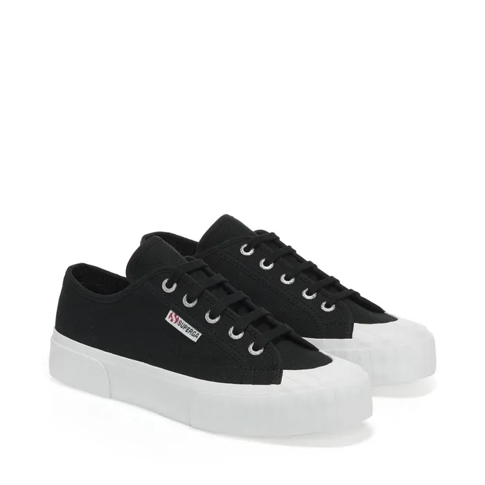 Women Sneakers Unisex 2630 STRIPE Low Cut BLACKFWHITE Superga Low Cut