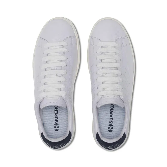 Women Sneakers Unisex 4833 LENDL MATCH Low Cut WHITEWHITE AVORIONAVY Superga Low Cut