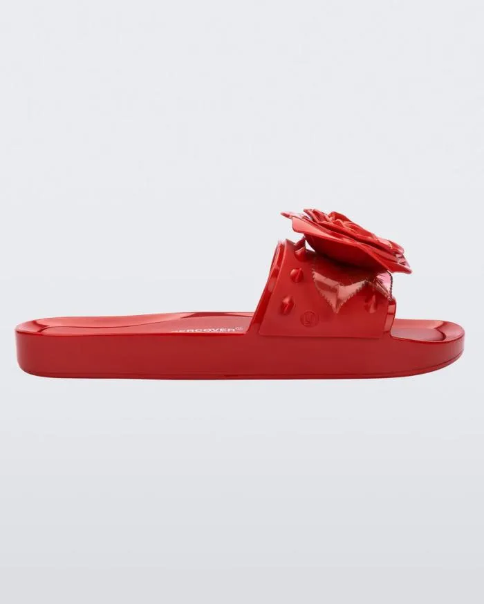 Women Spikes Beach Red Melissa Slides