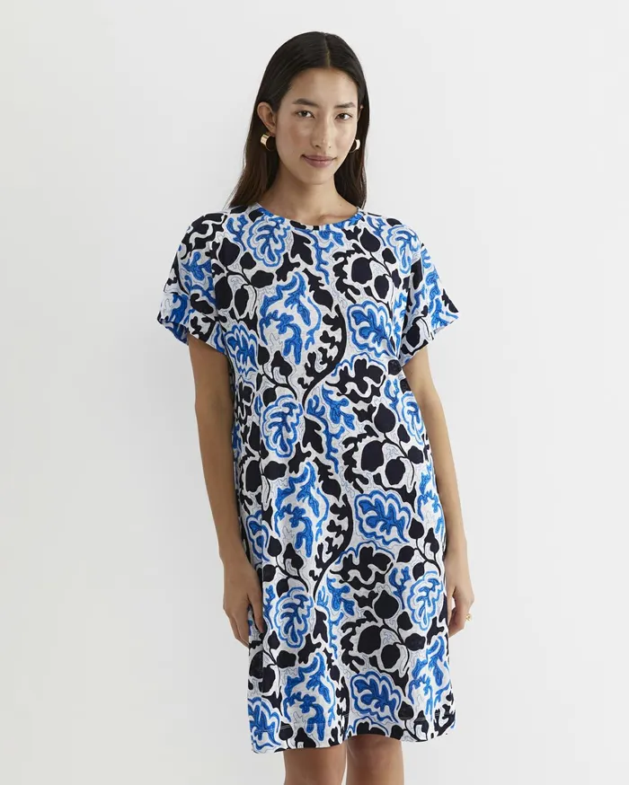 Women Sportscraft Dresses Nur Linen Dress Blue Multi