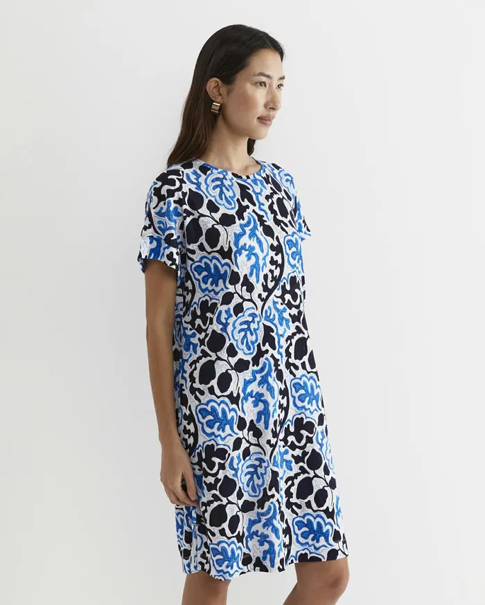 Women Sportscraft Dresses Nur Linen Dress Blue Multi