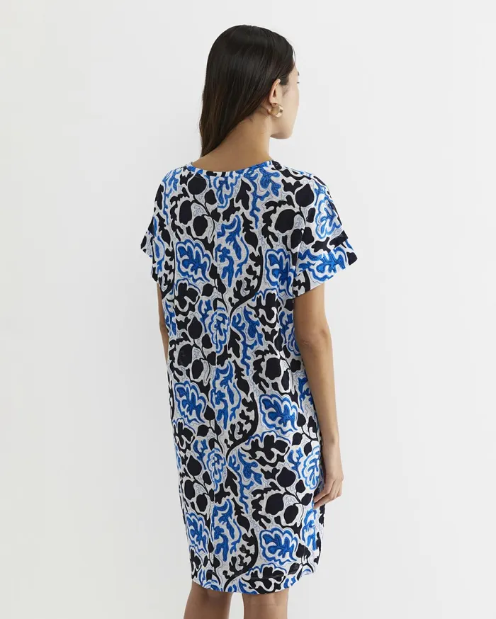 Women Sportscraft Dresses Nur Linen Dress Blue Multi