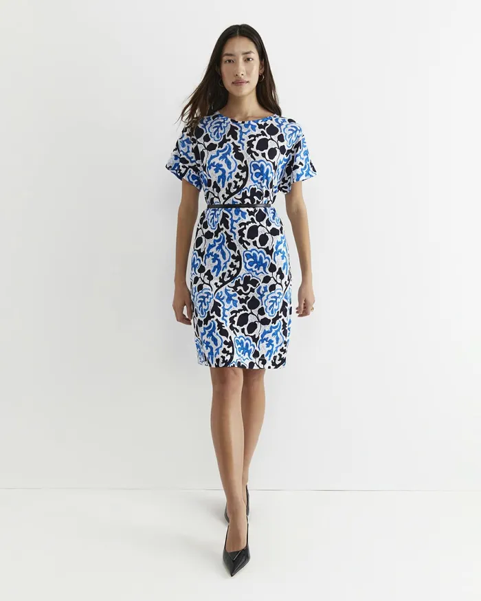 Women Sportscraft Dresses Nur Linen Dress Blue Multi