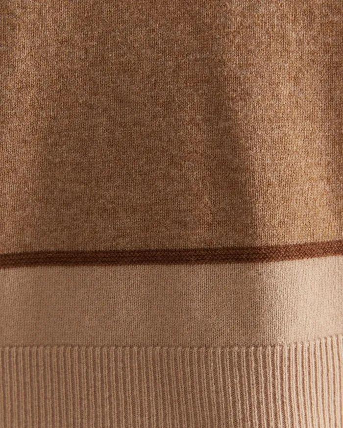 Women Sportscraft Knits and Cardigans Sunshine Colour Block Wool Sweater Camel Marl