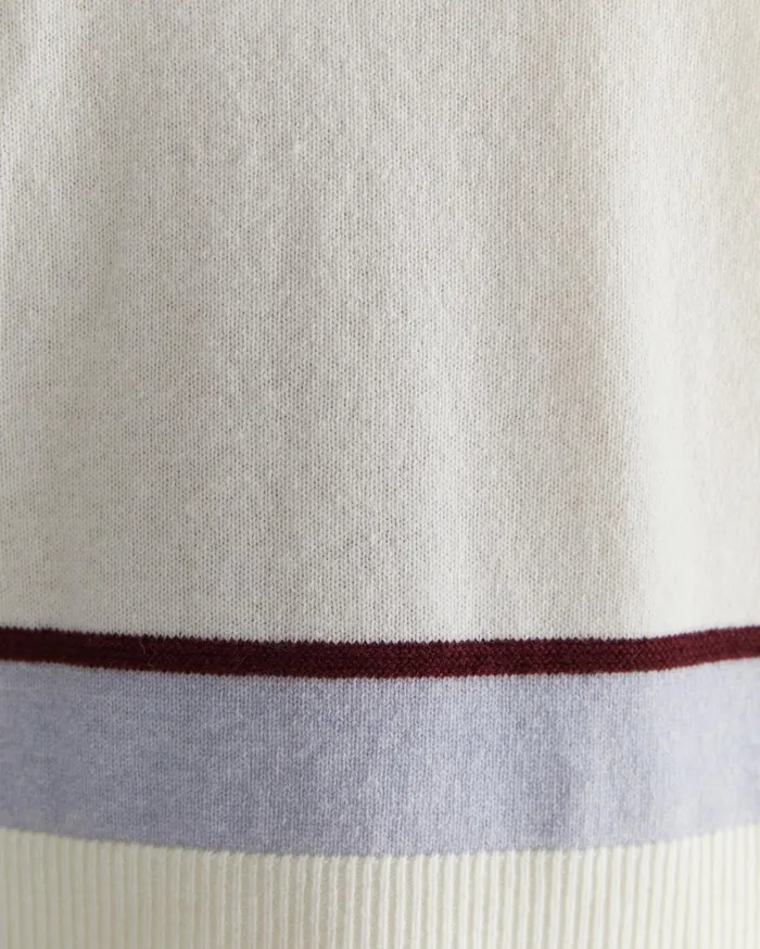 Women Sportscraft Knits and Cardigans Sunshine Colour Block Wool Sweater Winter White