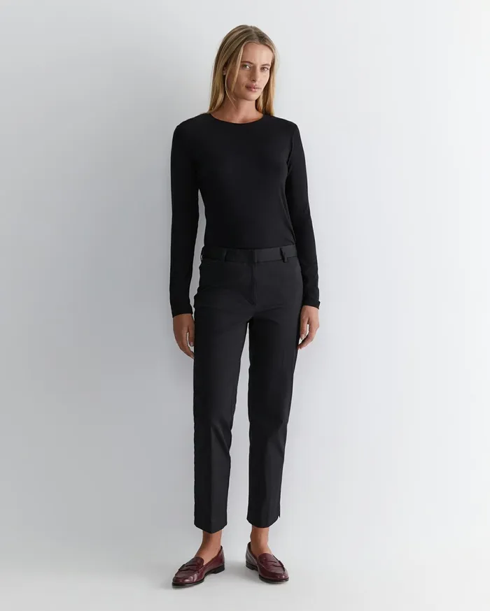 Women Sportscraft Pants Evie Straight Capri Pant Black