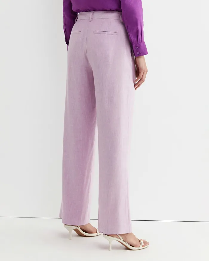 Women Sportscraft Pants Lena Wide Leg Linen Pant Orchid