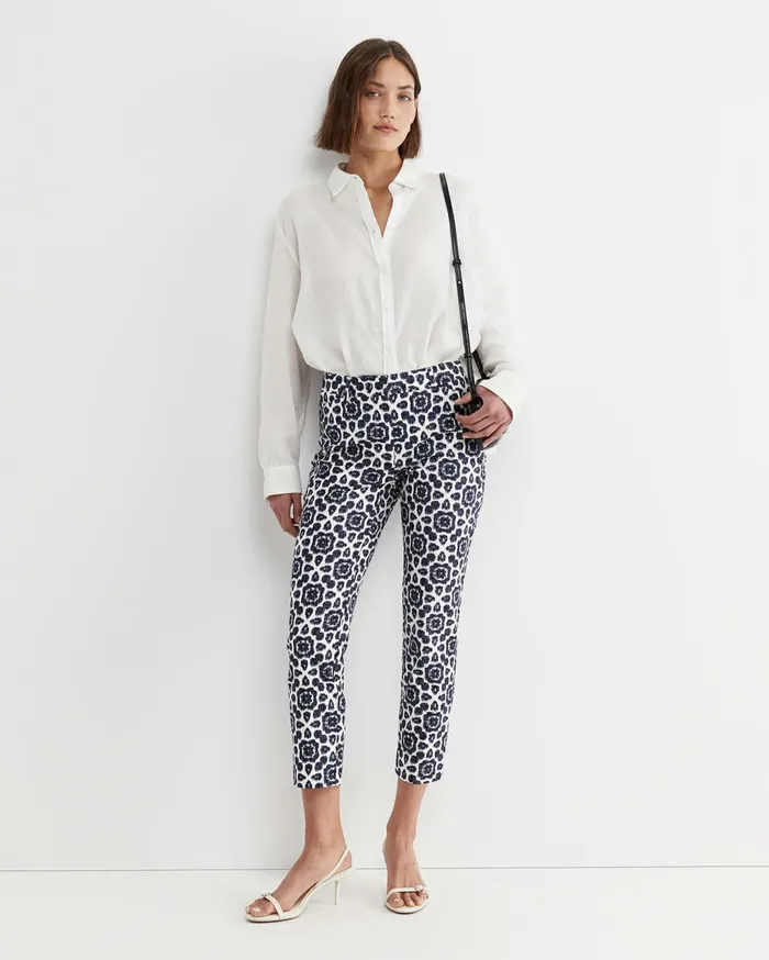 Women Sportscraft Pants Perry Venus Capri Navywhite