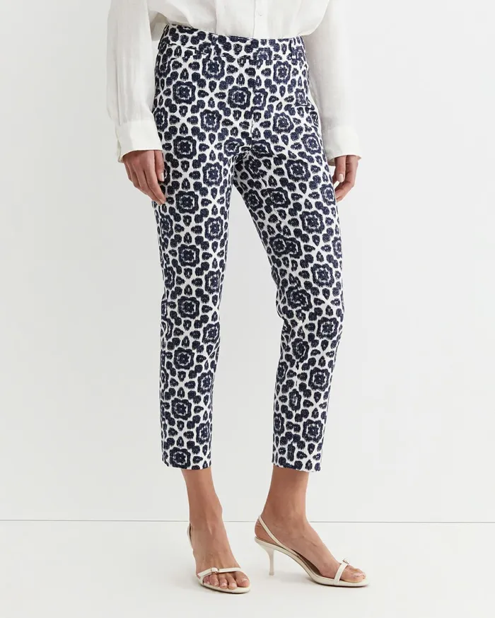 Women Sportscraft Pants Perry Venus Capri Navywhite