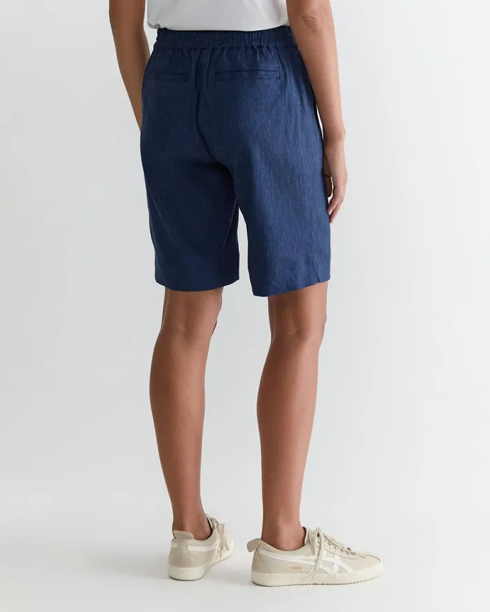 Women Sportscraft Shorts Rosa Linen Short Indigo