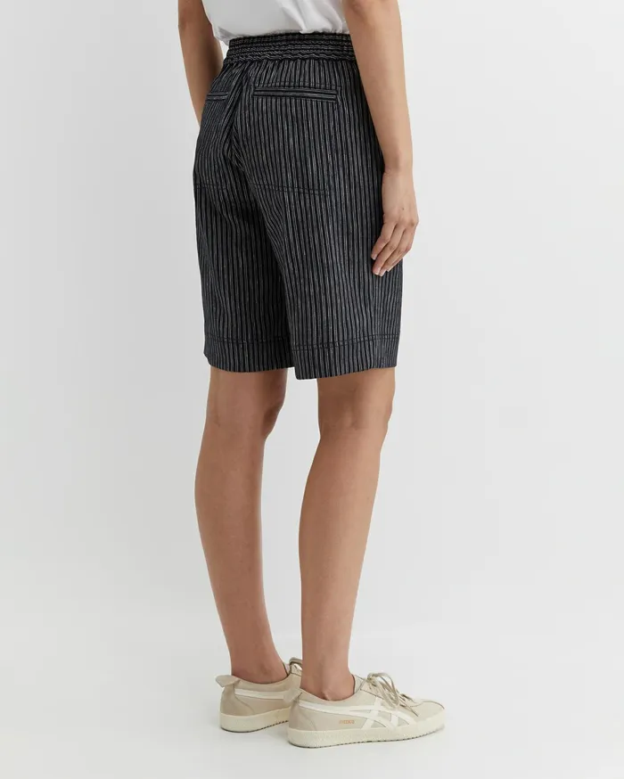 Women Sportscraft Shorts Rosa Stripe Linen Short Navywhite