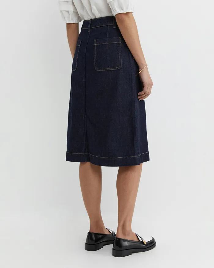 Women Sportscraft Skirts Nili Stud Skirt Denim