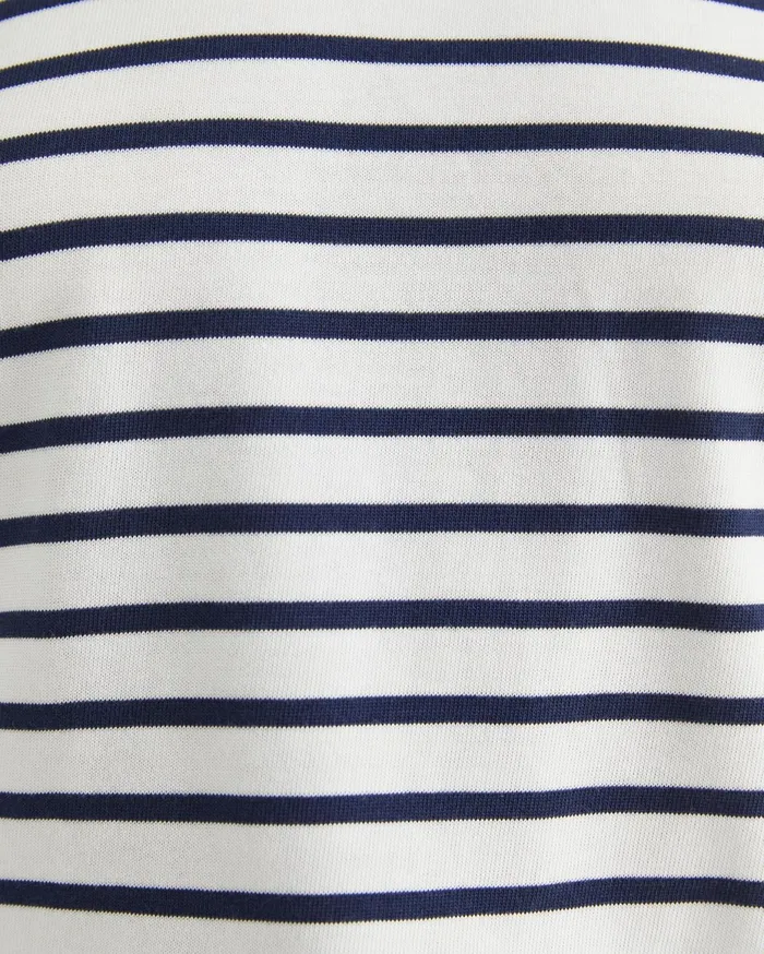 Women Sportscraft Tops and Tees Britta Cropped Stripe Tee Whitenavy