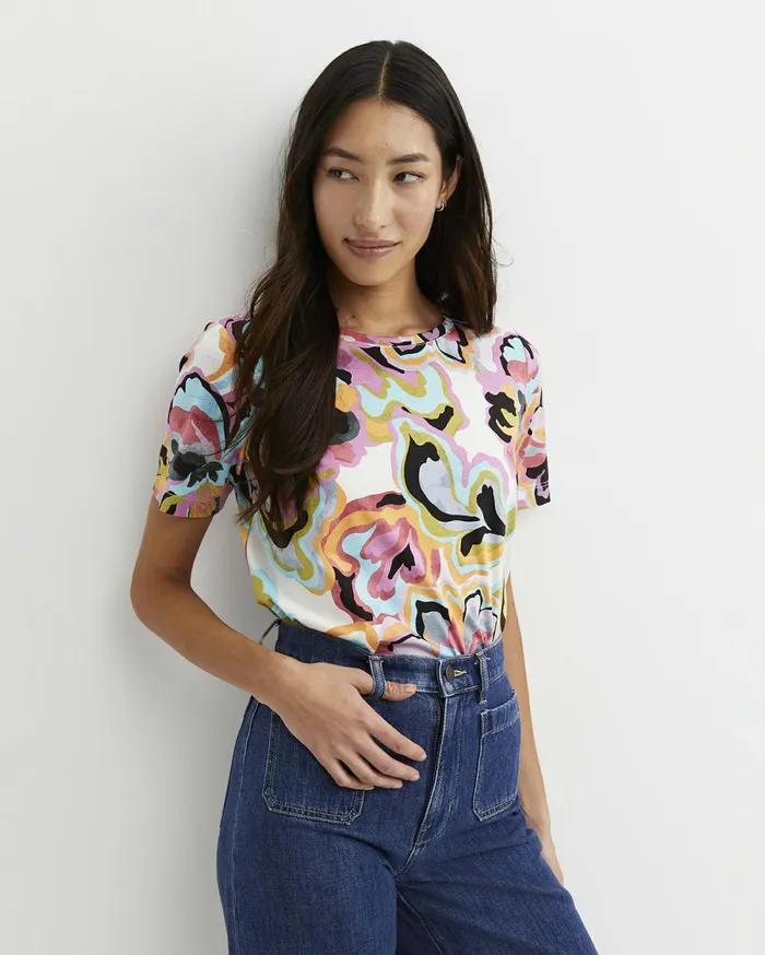 Women Sportscraft Tops and Tees Fiola Short Sleeve Mercerised Tee Multi