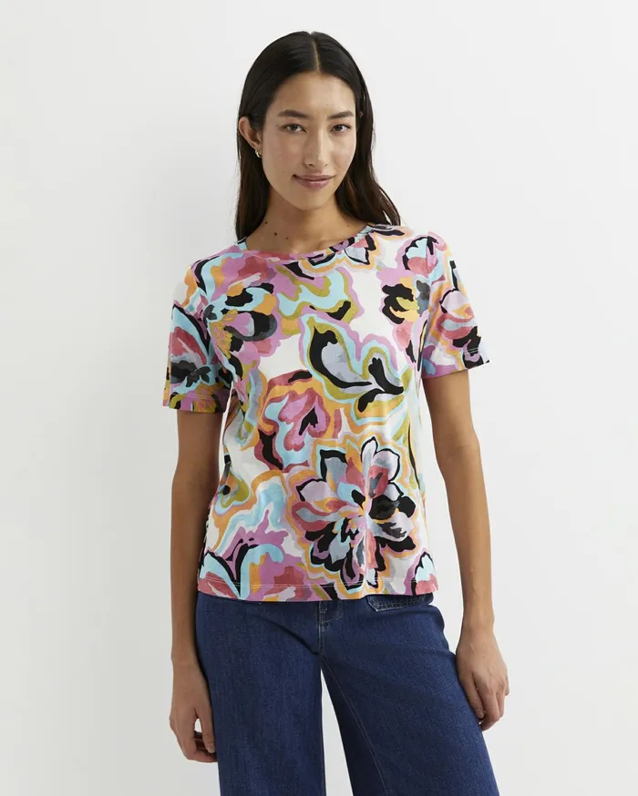 Women Sportscraft Tops and Tees Fiola Short Sleeve Mercerised Tee Multi