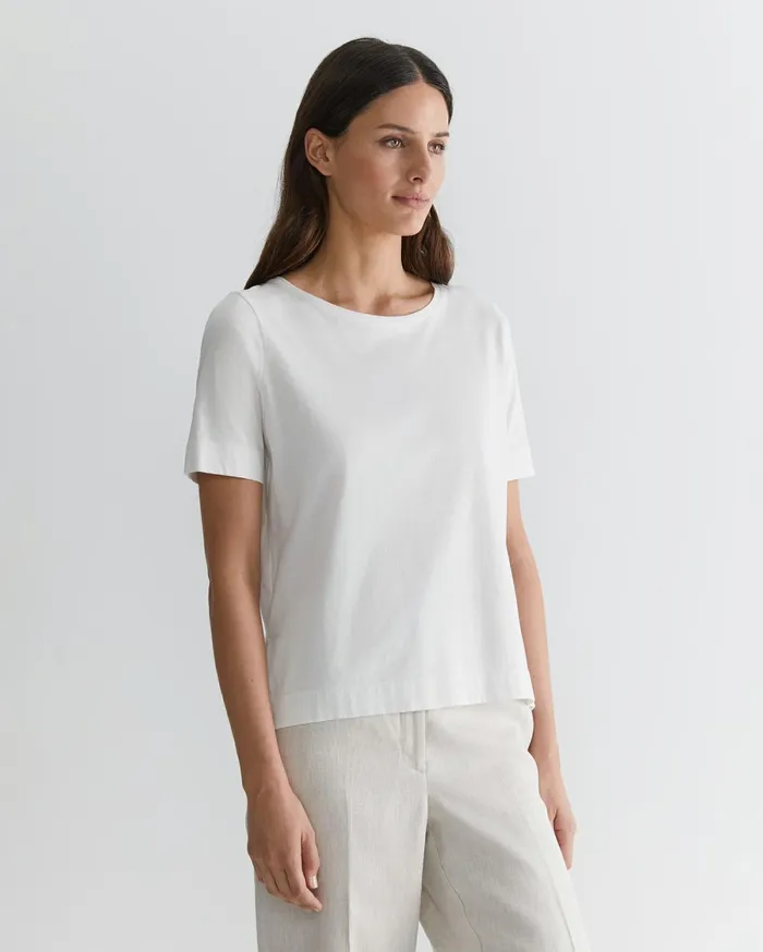 Women Sportscraft Tops and Tees Mercerised Cotton Tee White