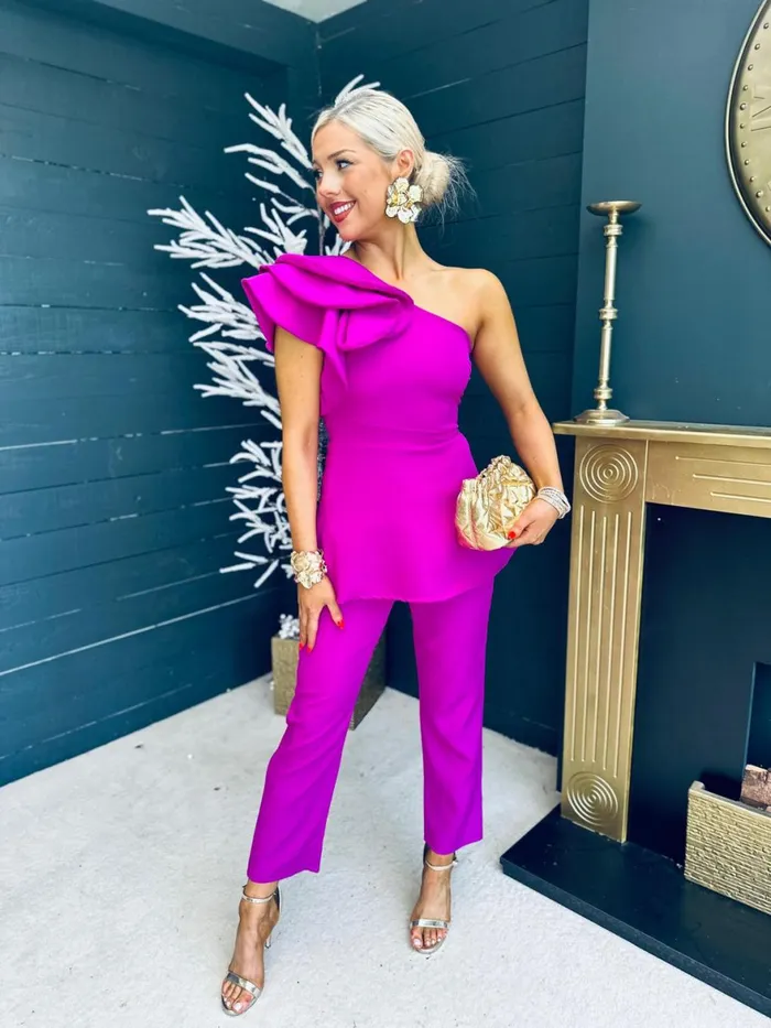 Women Suits and Blazers Canella Lane Addison Occasion 2 Piece Orchid