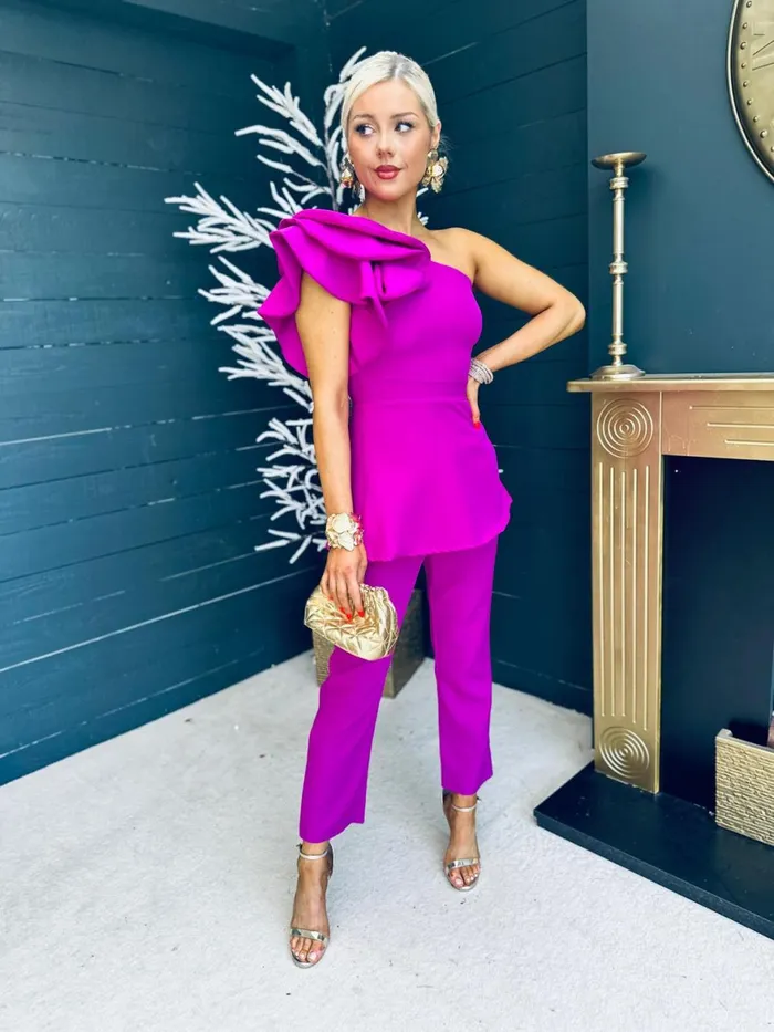 Women Suits and Blazers Canella Lane Addison Occasion 2 Piece Orchid