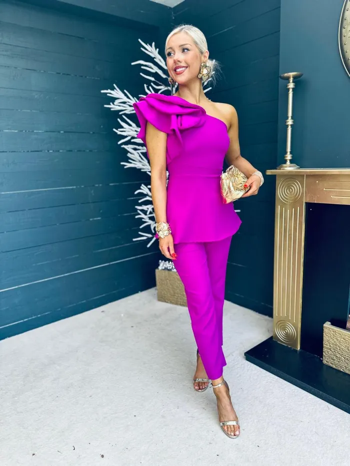 Women Suits and Blazers Canella Lane Addison Occasion 2 Piece Orchid