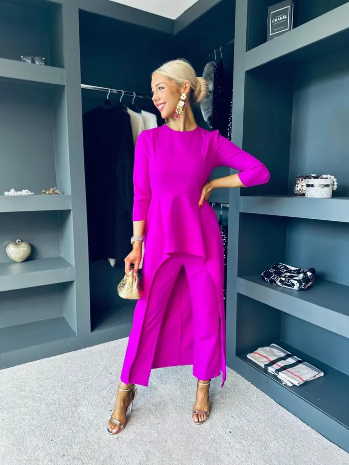 Women Suits and Blazers Canella Lane Sutton Occasion 2 Piece Orchid