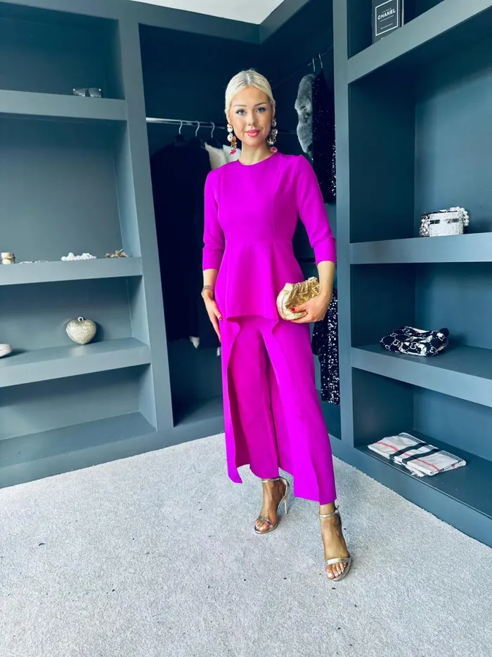 Women Suits and Blazers Canella Lane Sutton Occasion 2 Piece Orchid