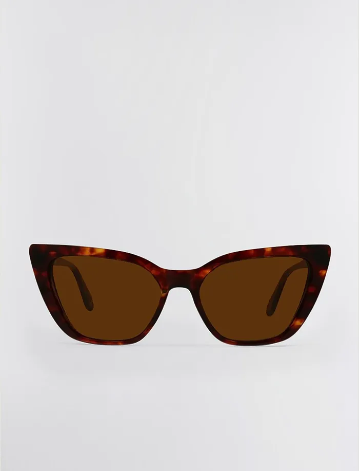 Women Sunglasses BCBG Kendall Cat Eye Sunglasses Brown Demi