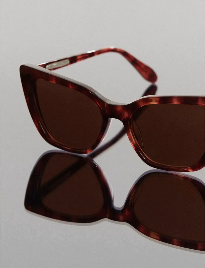 Women Sunglasses BCBG Kendall Cat Eye Sunglasses Brown Demi