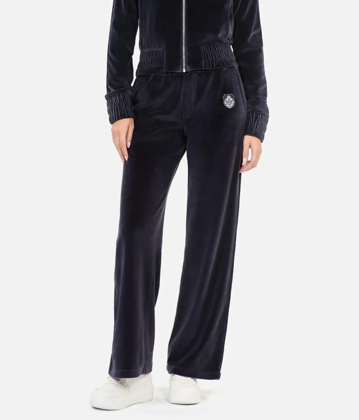 Women Sweatshirts THE KOOPLES Black Velvet Tracksuit Trousers