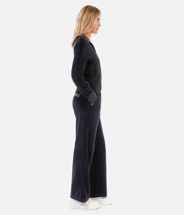 Women Sweatshirts THE KOOPLES Black Velvet Tracksuit Trousers