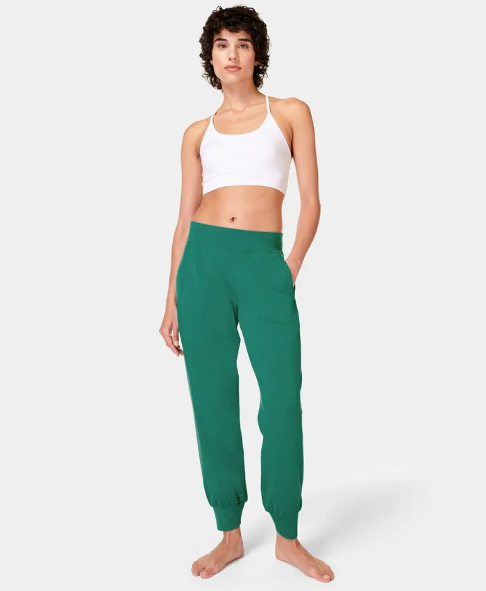 Women Sweaty Betty Gary Yoga Pants Wave Green Yoga Pants