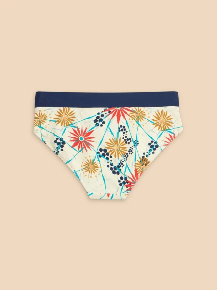 Women SWIMWEAR White Stuff Valley Bikini Bottom Ivory Multi