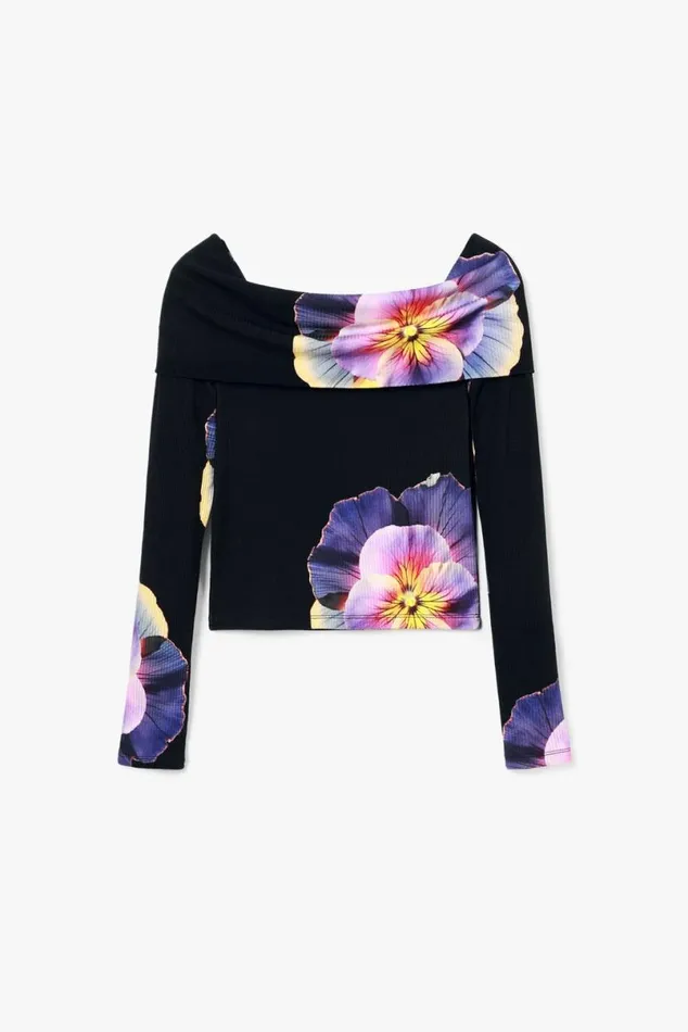 Women Tshirts Desigual Floral Print Tshirt M Christian Lacroix
