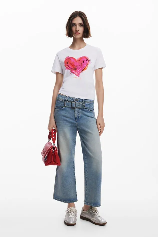 Women Tshirts Desigual Heart Tshirt