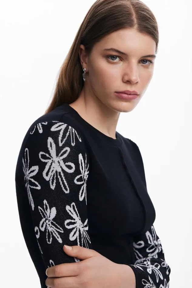 Women Tshirts Desigual Lettering Sleeve Tshirt