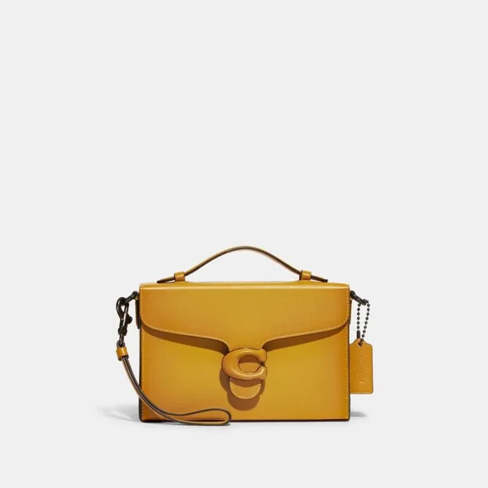 Women Tabby Box Bag Pewteryellow Gold Coach Crossbody Bags