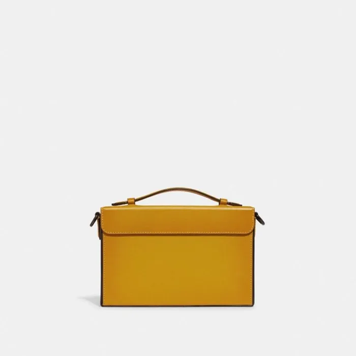 Women Tabby Box Bag Pewteryellow Gold Coach Crossbody Bags
