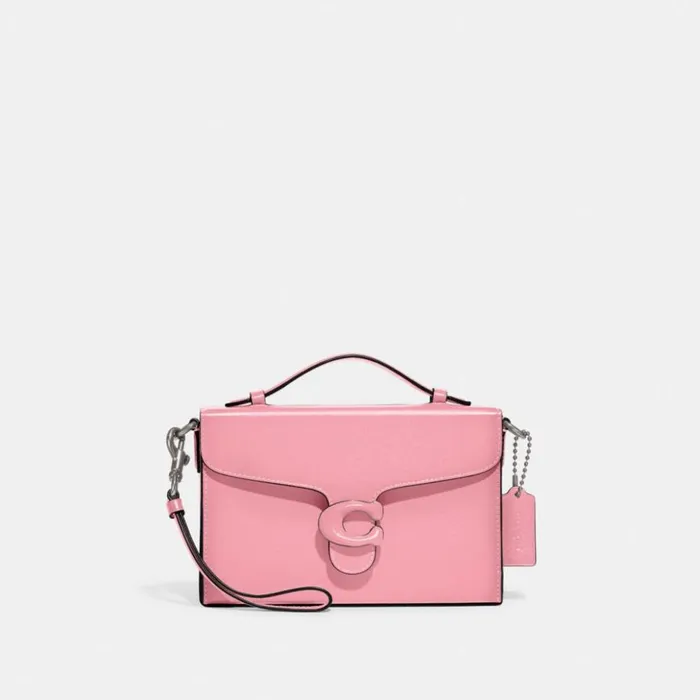 Women Tabby Box Bag Silverflower Pink Coach Crossbody Bags