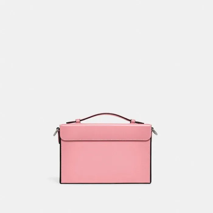 Women Tabby Box Bag Silverflower Pink Coach Crossbody Bags