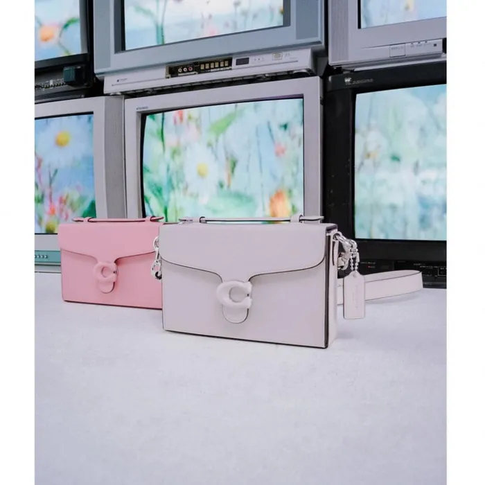 Women Tabby Box Bag Silverflower Pink Coach Crossbody Bags