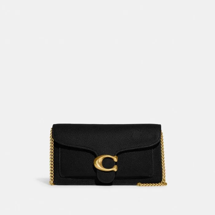Women Tabby Chain Clutch Brassblack Coach Crossbody Bags