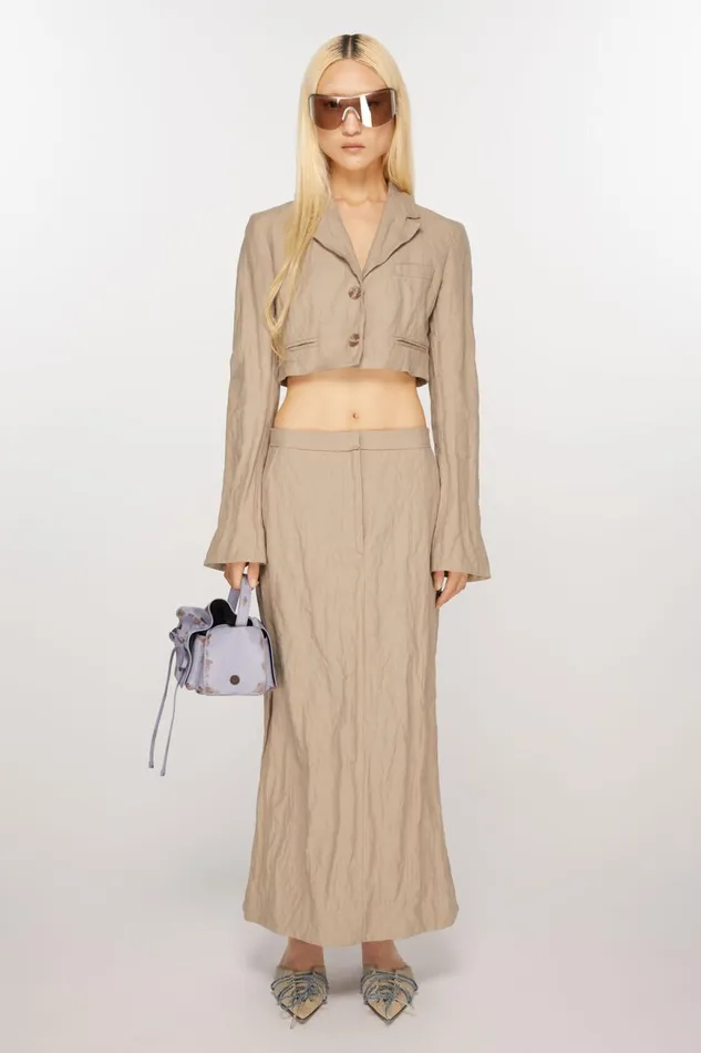 Women Tailored Skirt Cold Beige Acne Studios Skirts