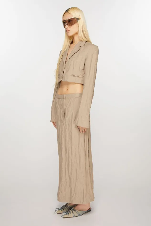 Women Tailored Skirt Cold Beige Acne Studios Skirts