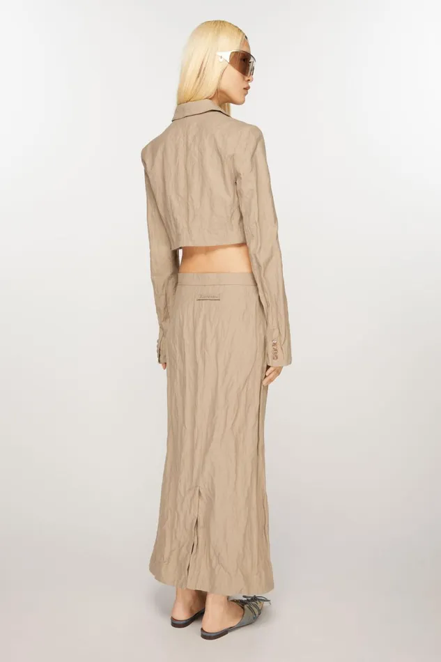 Women Tailored Skirt Cold Beige Acne Studios Skirts