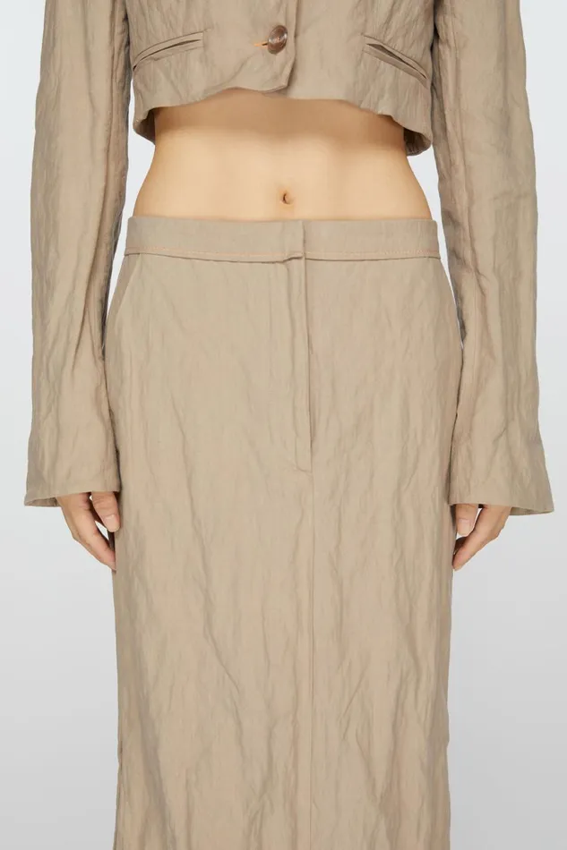 Women Tailored Skirt Cold Beige Acne Studios Skirts