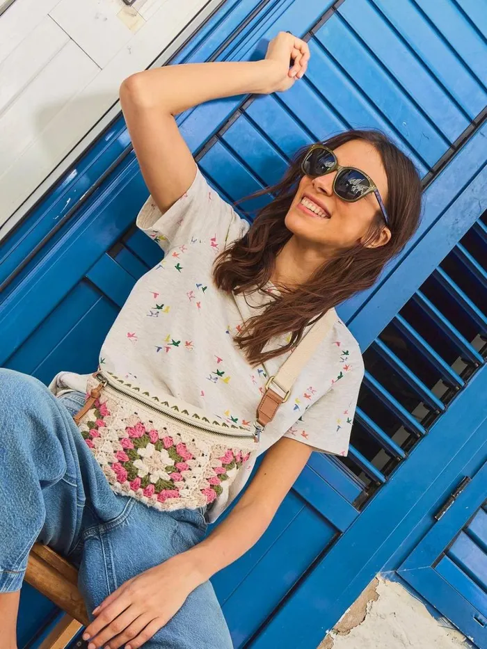 Women TOPS and TEES White Stuff ABBIE PRINT TEE Natural Print