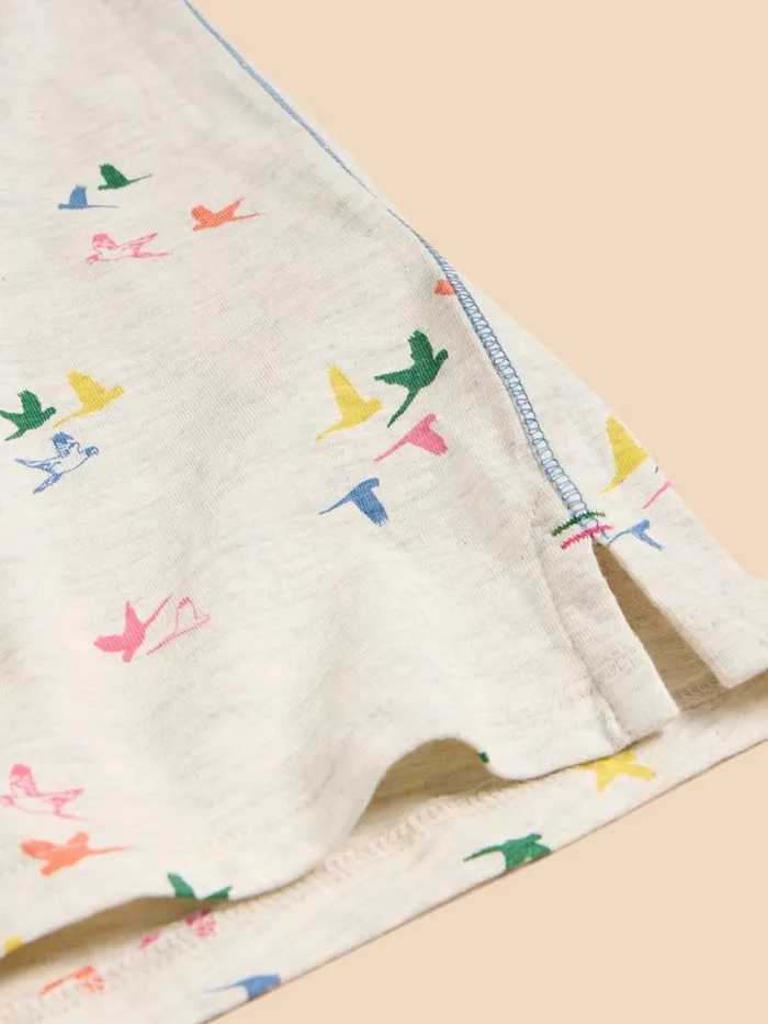 Women TOPS and TEES White Stuff ABBIE PRINT TEE Natural Print