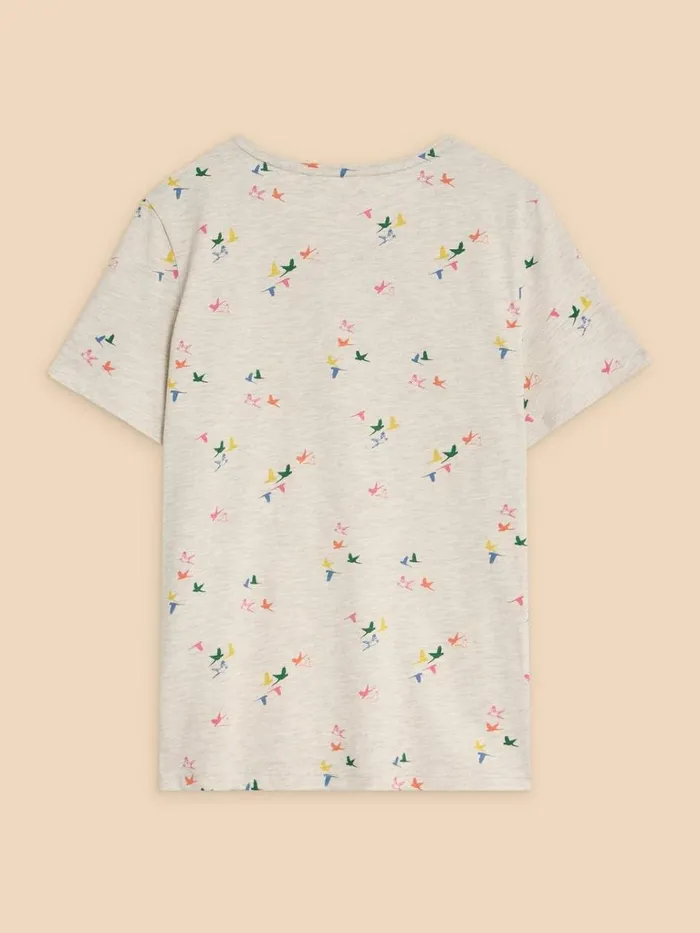 Women TOPS and TEES White Stuff ABBIE PRINT TEE Natural Print