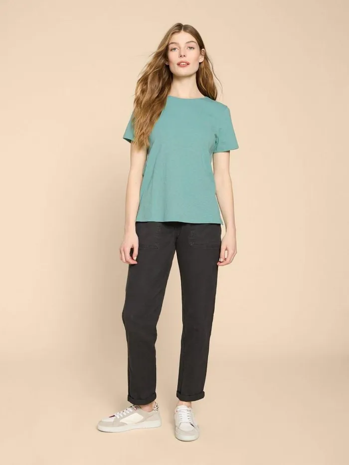 Women TOPS and TEES White Stuff ABBIE TEE Mid Teal