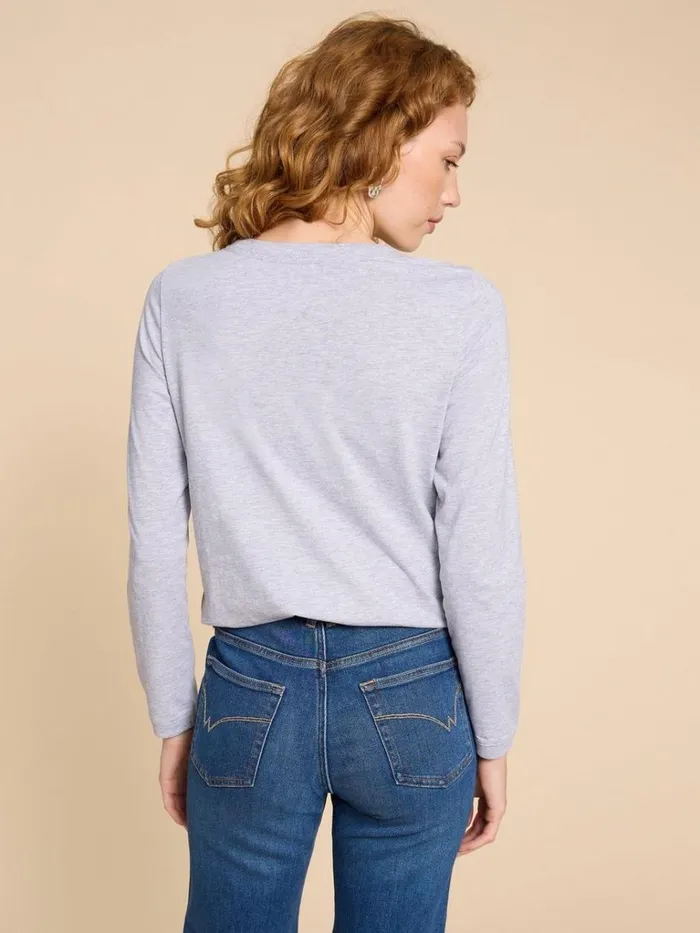 Women TOPS and TEES White Stuff CLARA TEE Grey Marl Women TOPS and TEES White Stuff CLARA TEE Grey Marl